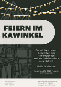 Beige Braun Elegant Ästhetisch Restaurant Neujahr Brunch Werbung A4 Flyer 